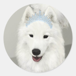 Samoyed Princess Sticker
