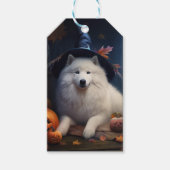 Samoyed Pumpkins Halloween Beängstigend Geschenkanhänger (Vorderseite)