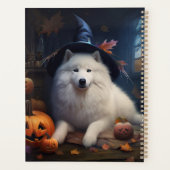 Samoyed Pumpkins Halloween Beängstigend Planer (Rückseite)