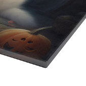 Samoyed Pumpkins Halloween Beängstigend Schneidebrett (Ecke)