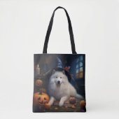 Samoyed Pumpkins Halloween Beängstigend Tasche (Vorderseite)