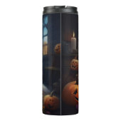 Samoyed Pumpkins Halloween Beängstigend Thermosbecher (Rückseite)