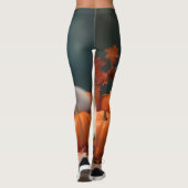 Samoyed Puppy Autumn Delight Pumpen Leggings (Rückseite)