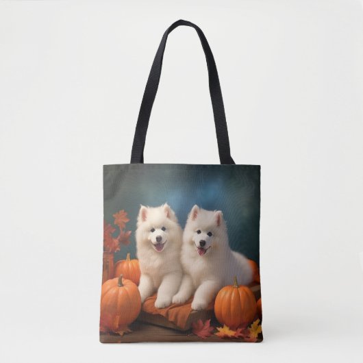 Samoyed Puppy Autumn Delight Pumpen Tasche (Vorderseite)