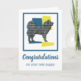 Samoyed Puppy Dog Glückwunsch Grußkarte Karte