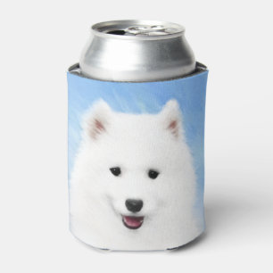 Samoyed Puppy Malerei - Niedliche Original Dog Art Dosenkühler