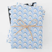 Samoyed Puppy Malerei - Niedliche Original Dog Art Geschenkpapier Set (Beispiel)