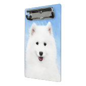 Samoyed Puppy Malerei - Niedliche Original Dog Art Mini Klemmbrett (Gewinkelt2)