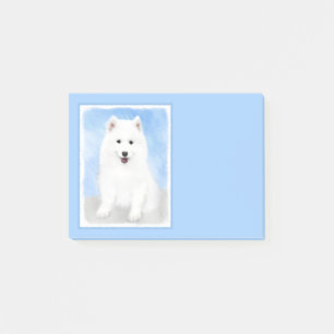 Samoyed Puppy Malerei - Niedliche Original Dog Art Post-it Klebezettel