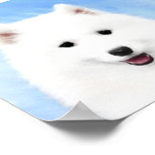 Samoyed Puppy Malerei - Niedliche Original Dog Art Poster (Ecke)