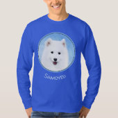 Samoyed Puppy Malerei - Niedliche Original Dog Art T-Shirt (Vorderseite)