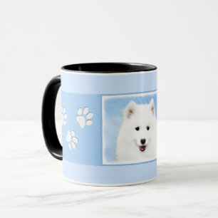 Samoyed Puppy Malerei - Niedliche Original Dog Art Tasse