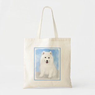 Samoyed Puppy Malerei - Niedliche Original Dog Art Tragetasche