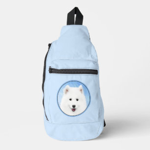 Samoyed Puppy Malerei White Niedlich Original Dog Crossbody Bag
