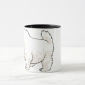 Samoyed Puppy Tasse (Zentrum)