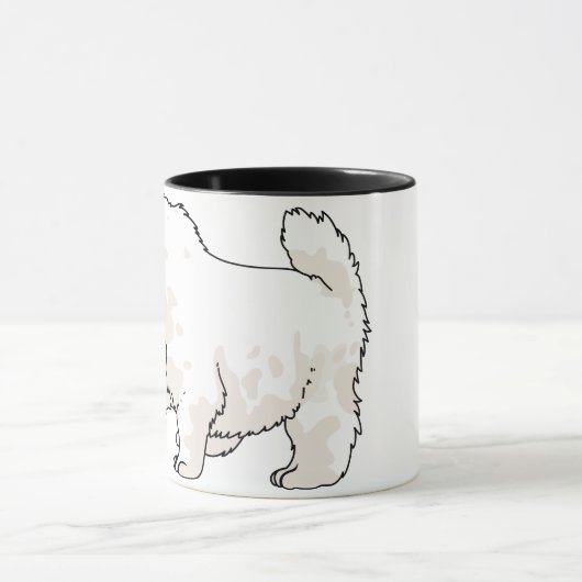 Samoyed Puppy Tasse (Zentrum)