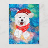 Samoyed Rasse Hund Weihnachten (Vorderseite)