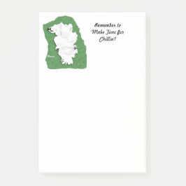 Samoyed Relaxing Post-It® Notes, 4" x 6" Post-it Klebezettel