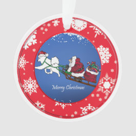 Samoyed "Rentier" Weihnachtsmannschaft Ornament
