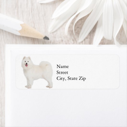 Samoyed Return Address Label (Insitu)