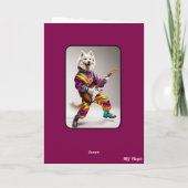 Samoyed Rock Star Card Karte (Rückseite)
