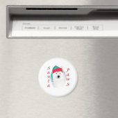 Samoyed Santa Paws Magnet (In Situ (Geschirrspüler))