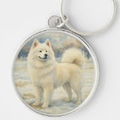 Samoyed Schlüsselanhänger (Vorne)