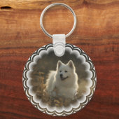 Samoyed Schlüsselanhänger (Vorderseite)