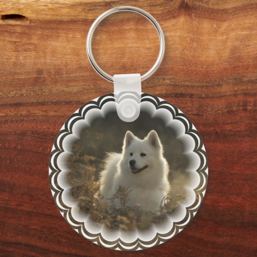 Samoyed Schlüsselanhänger (Vorderseite)