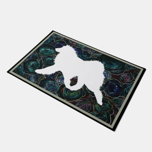 Samoyed-Seitengangart 24"" vorzügliche Matte der (Schrägansicht)