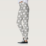 Samoyed-Silhouette-Muster Leggings<br><div class="desc">Samoyed-HundeSilhouette-Muster-Leggings</div>