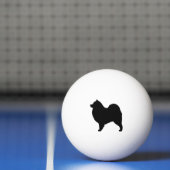 Samoyed-Silhouette Tischtennisball (Netto)