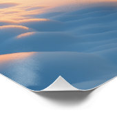 Samoyed Snowy Mountain Adventure Christmas Poster (Ecke)