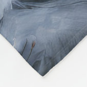 Samoyed Snowy Sleigh Weihnachtsdekor Fleecedecke (Ecke)