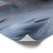 Samoyed Snowy Sleigh Weihnachtsdekor Poster (Ecke)