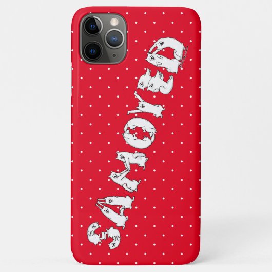 Samoyed Spelzen in Samoyed Hogs Letters Funny Case-Mate iPhone Hülle (Rückseite)
