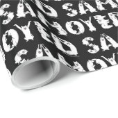 Samoyed Spelzen in Samoyed Hogs Letters Funny Geschenkpapier (Rolleneckpunkt)