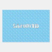 Samoyed Spelzen in Samoyed Hogs Letters Funny Geschenkpapier Set (Vorderseite 3)