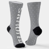 Samoyed Spelzen in Samoyed Hogs Letters Funny Socken (Gewinkelt)