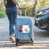 Samoyed Sweetheart Aufkleber (Koffer Insitu)