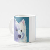 Samoyed Tasse - "Buddha" (Vorderseite Links)