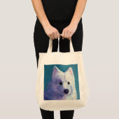 Samoyed Tote Bag - "Buddha" Tragetasche (Vorderseite (Produkt))