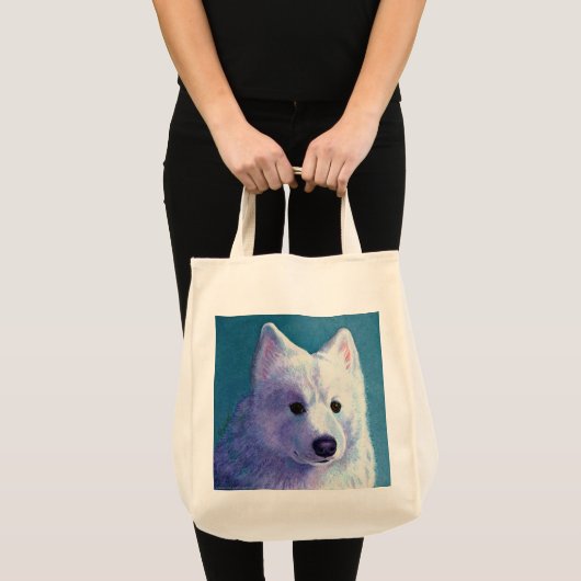 Samoyed Tote Bag - "Buddha" Tragetasche (Vorderseite (Produkt))