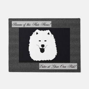 Samoyed-Tür-Matte 18" X24"; Passen Sie von diesem Fußmatte