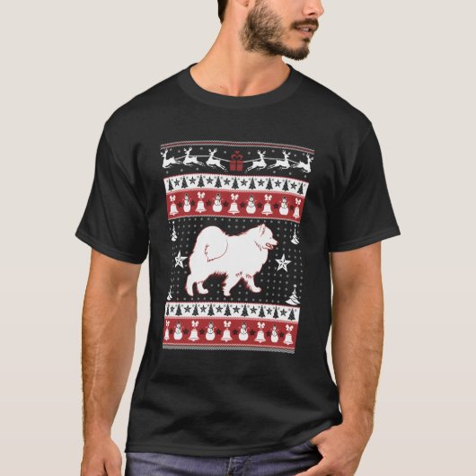 Samoyed UgulChristmas Sweater Xmas T - Shirt - Sam (Vorderseite)