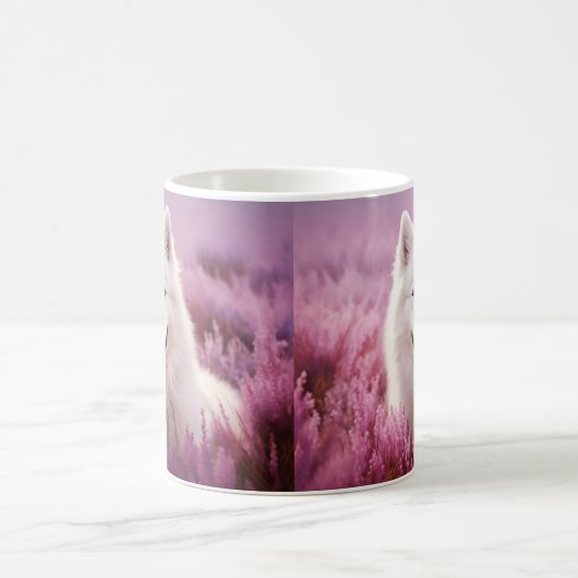 Samoyed und Heide Kaffeetasse (Mittel)