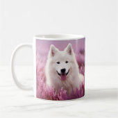 Samoyed und Heide Kaffeetasse (Links)