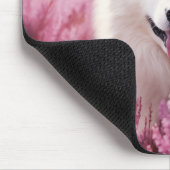 Samoyed und Heide Mousepad (Ecke)