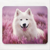 Samoyed und Heide Mousepad (Vorne)