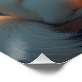 Samoyed Under the Mistletoe Christmas Painting Poster (Ecke)